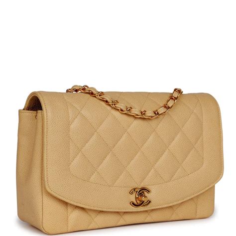 chanel diana bag+|Chanel diana bag beige.